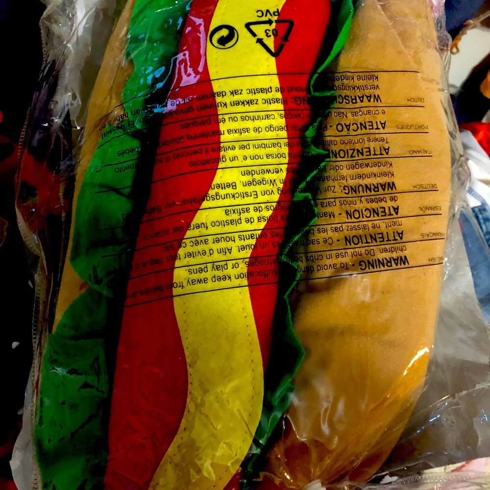 Hot Dog costume for small dog
